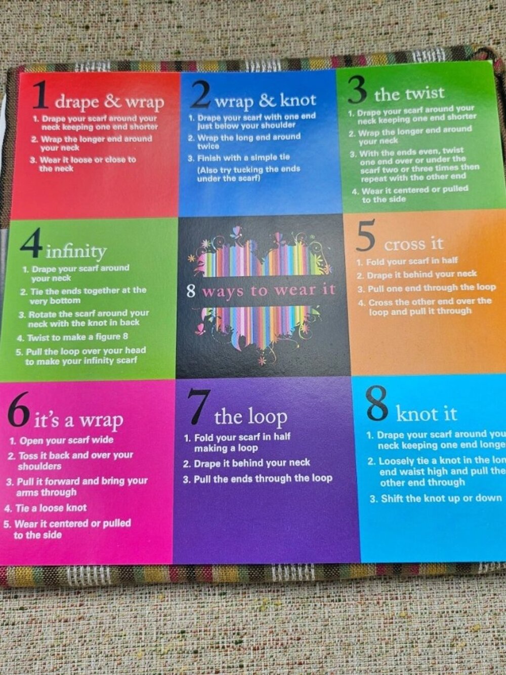 Wrapsody in Hues Scarf Multi Color Stripes Women Scarf NWT - Picture 4 of 10